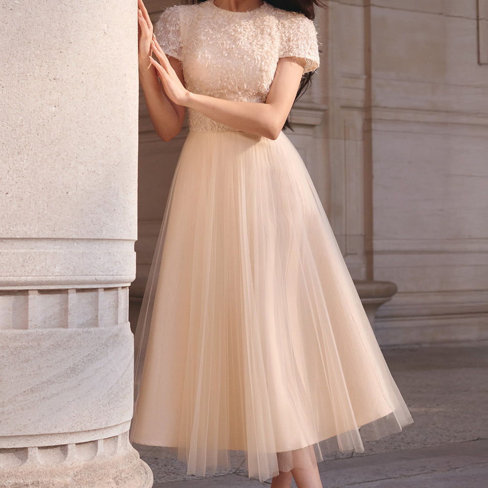 Sona Pleated Midi Dress - MEAN BLVD