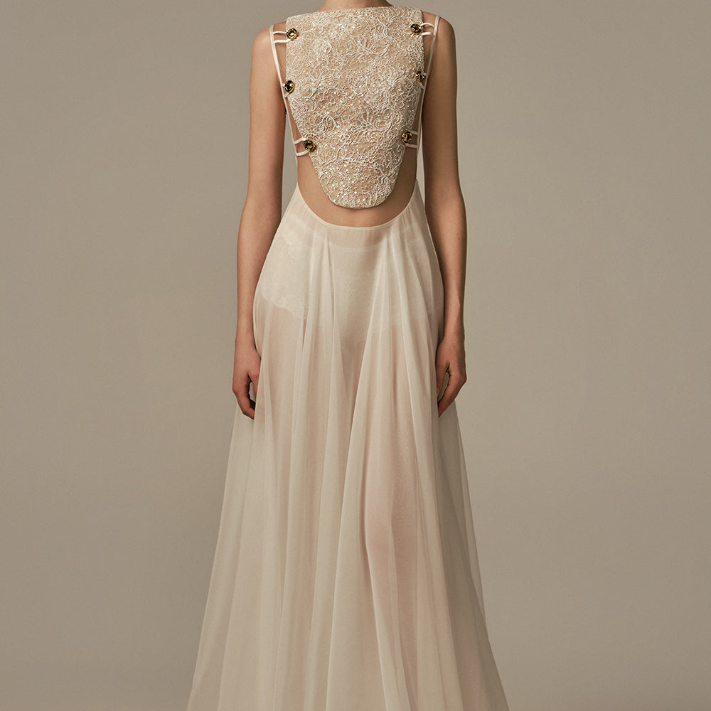 Songe Boat Neck Maxi Dress - MEAN BLVD
