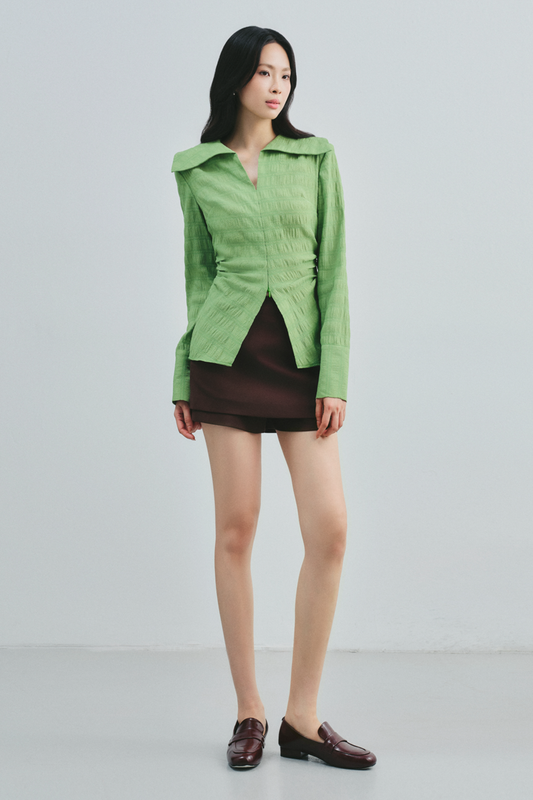 Sonia V-Neck Tencel Shirt - MEAN BLVD