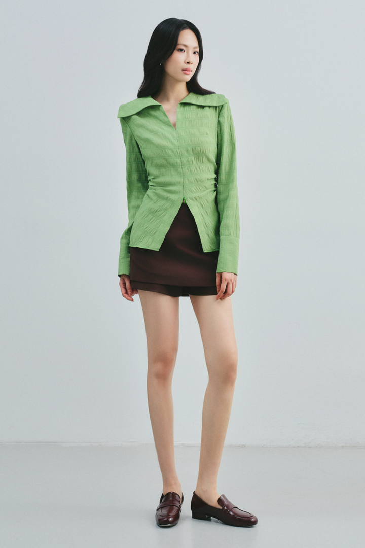 Sonia V-Neck Tencel Shirt - MEAN BLVD