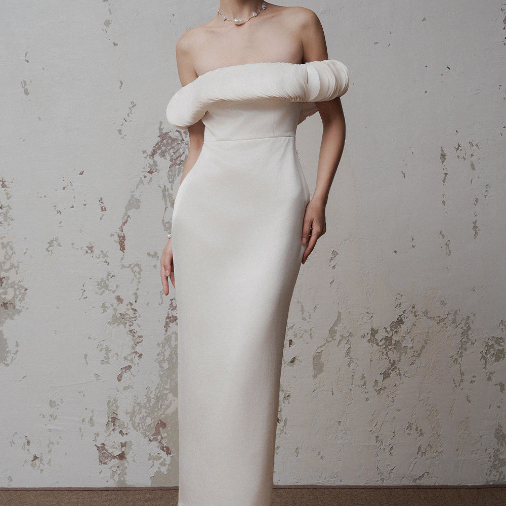 Sora Off-Shoulder Midi Dress - MEAN BLVD