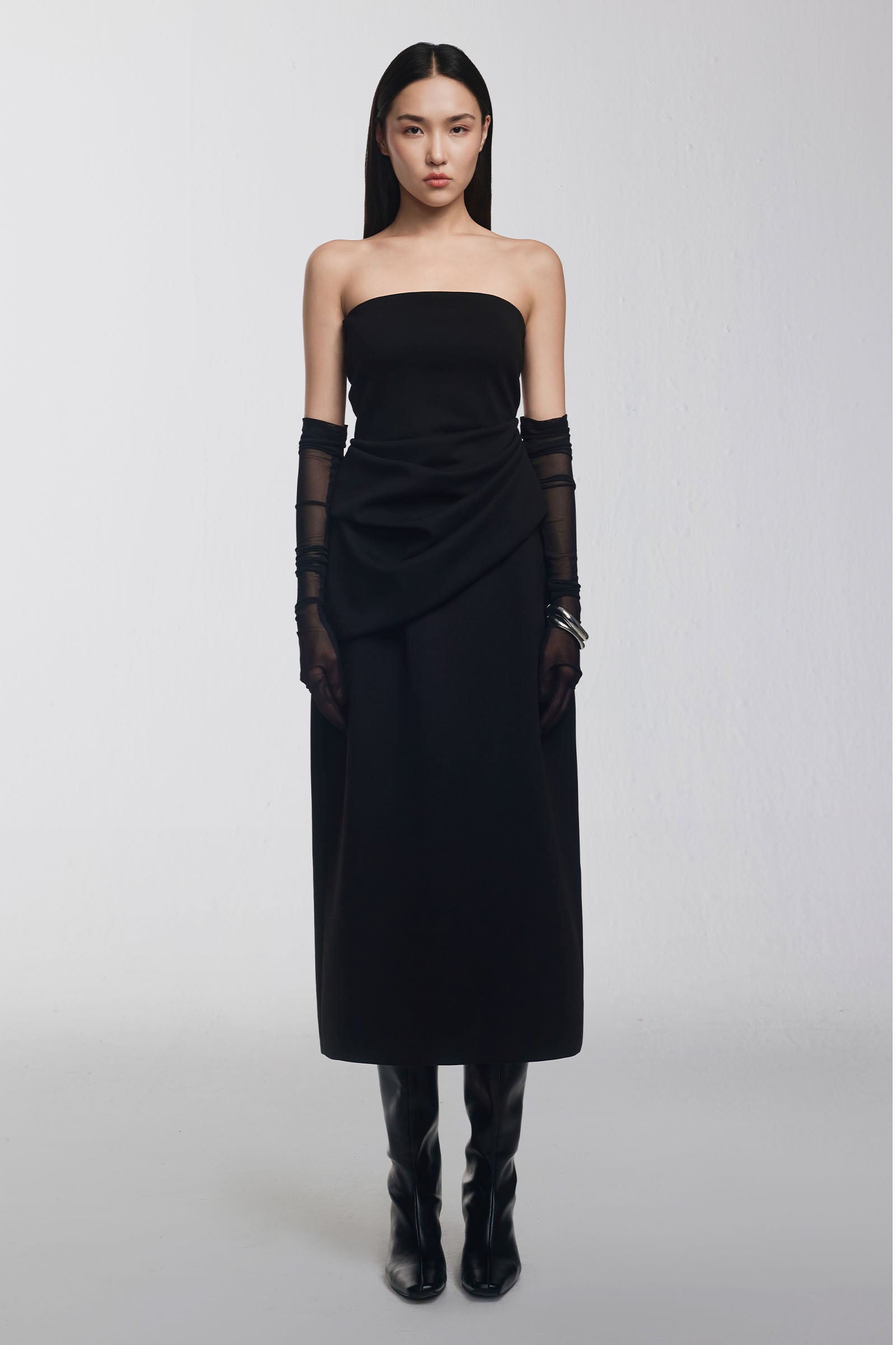 Sora Straight Across Draped Top - MEAN BLVD