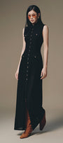 Sorel Button Maxi Dress - MEAN BLVD