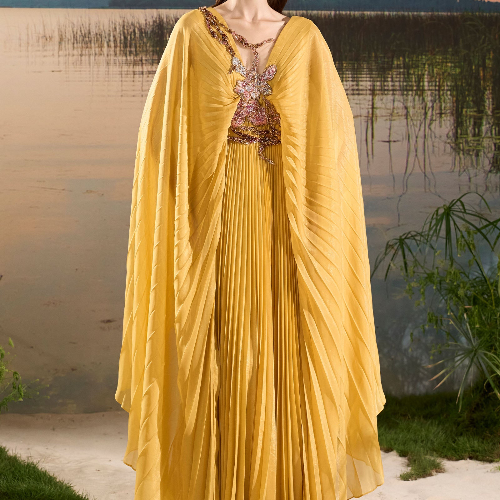 Soren Pleated Maxi Dress - MEAN BLVD