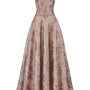 Stardust A-line Sweetheart Neck Lace Maxi Dress