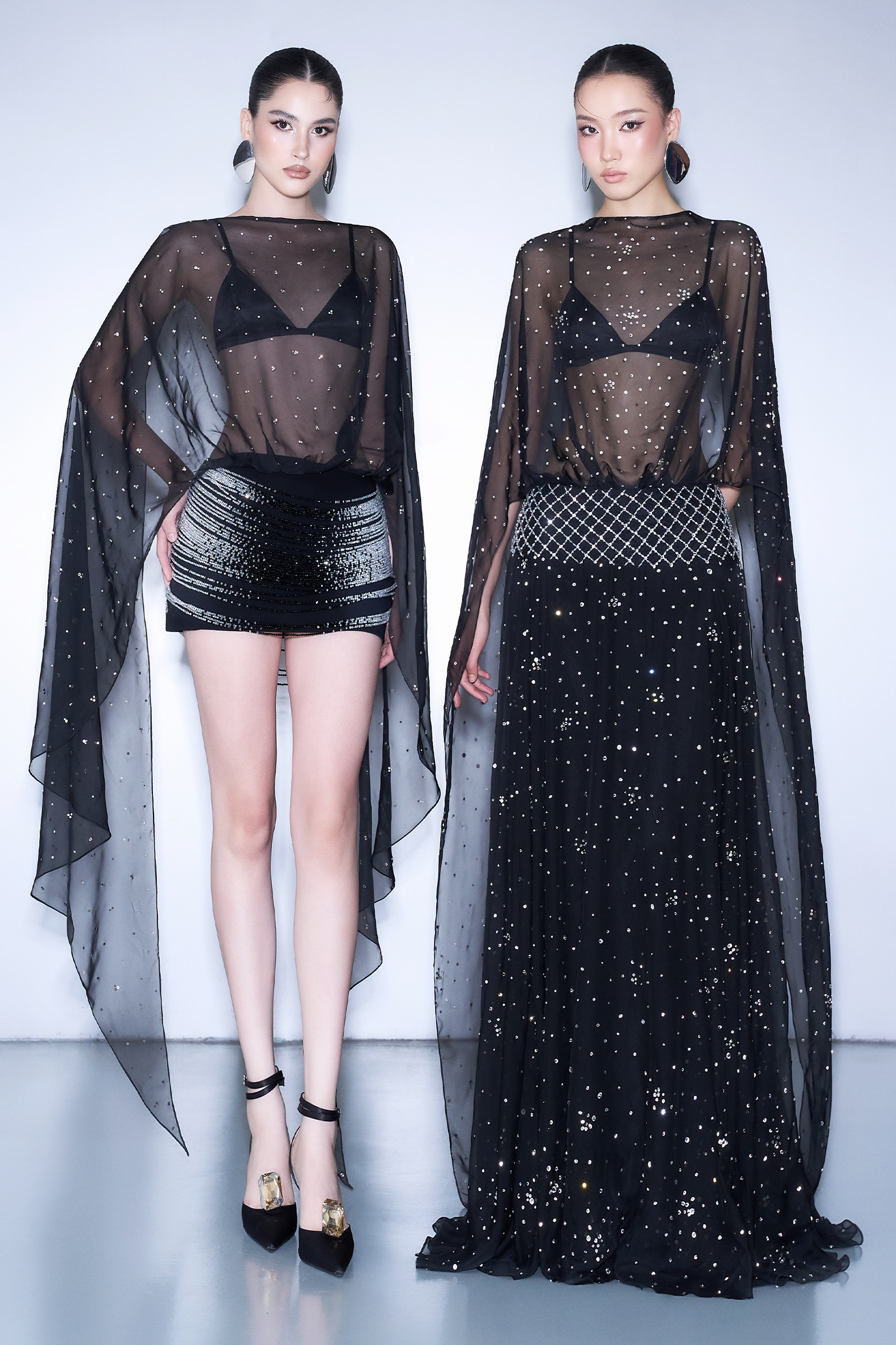 Stardust Boat Neck Mini Dress - MEAN BLVD