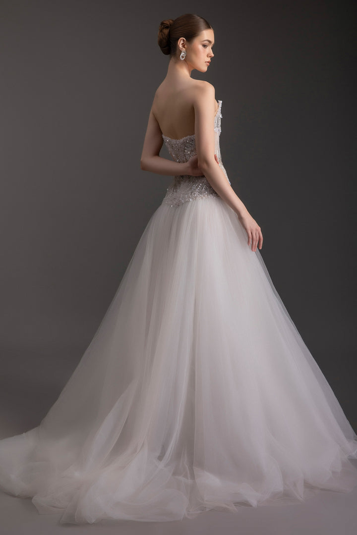 Stardust Sweetheart Rhinestone Maxi Dress - MEAN BLVD