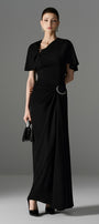 Starlight Cape Sleeve Maxi Dress - MEAN BLVD