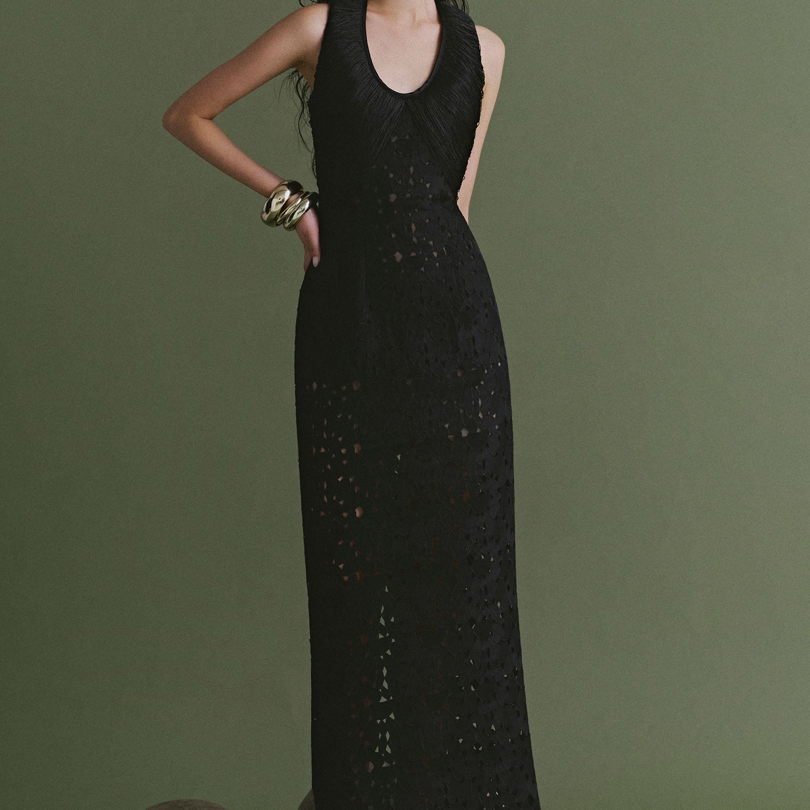 Stonea Scoop Neck Maxi Dress - MEAN BLVD