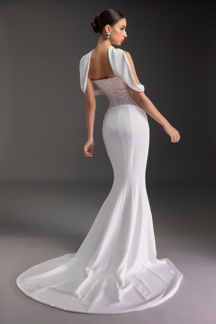 Sunset Scarf Neck Draped Maxi Dress - MEAN BLVD