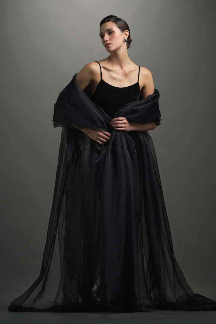 Suzanne Scoop Neck Velvet Maxi Dress - MEAN BLVD