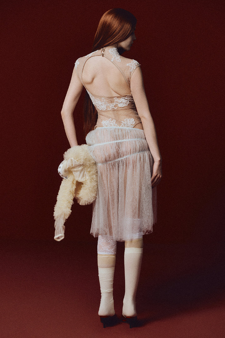 Sylphide A-line Gathering Skirt - MEAN BLVD