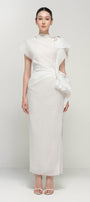 Sylphy Asymmetric Sleeve Maxi Dress - MEAN BLVD