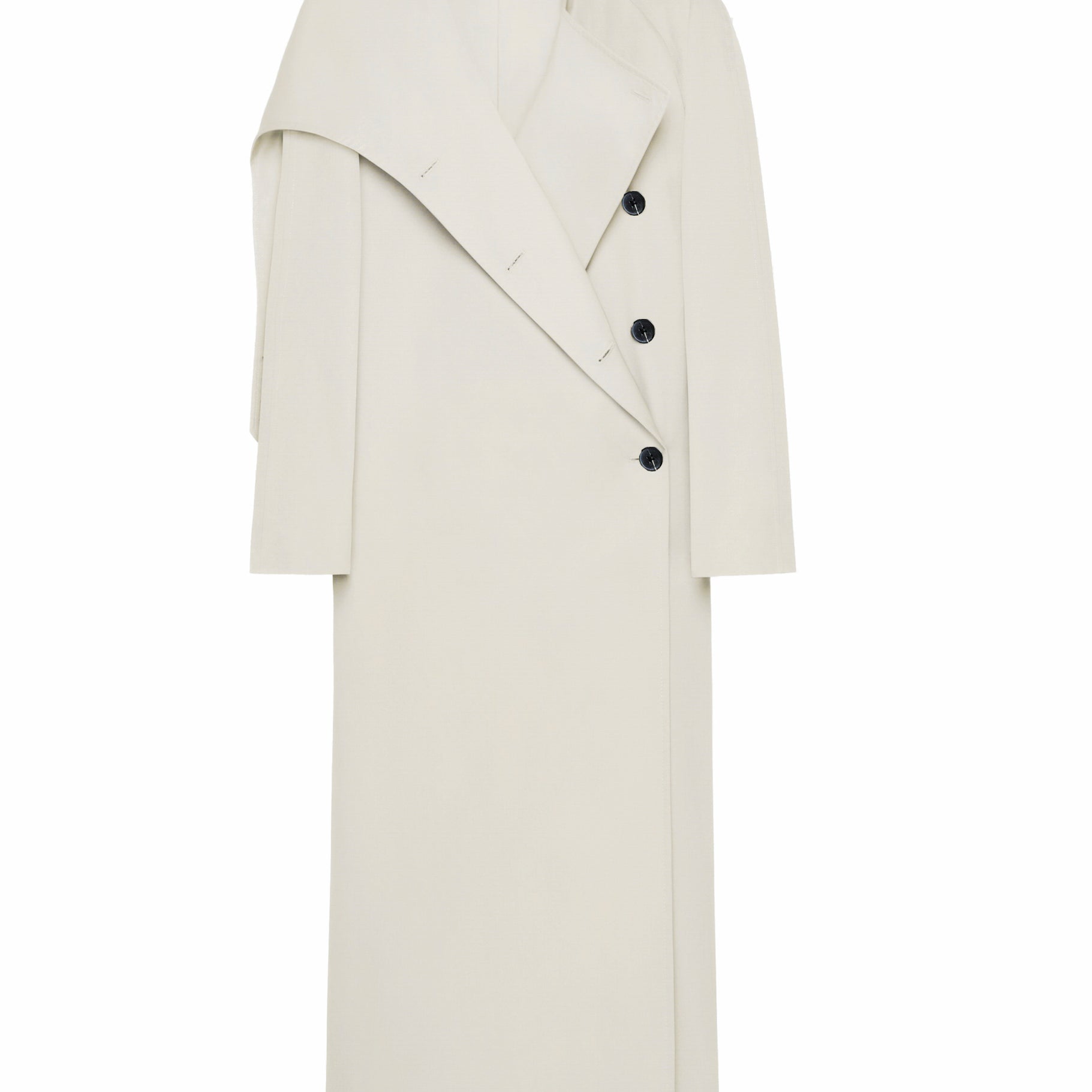 Sylvie V-Neck Cotton Trench Coat