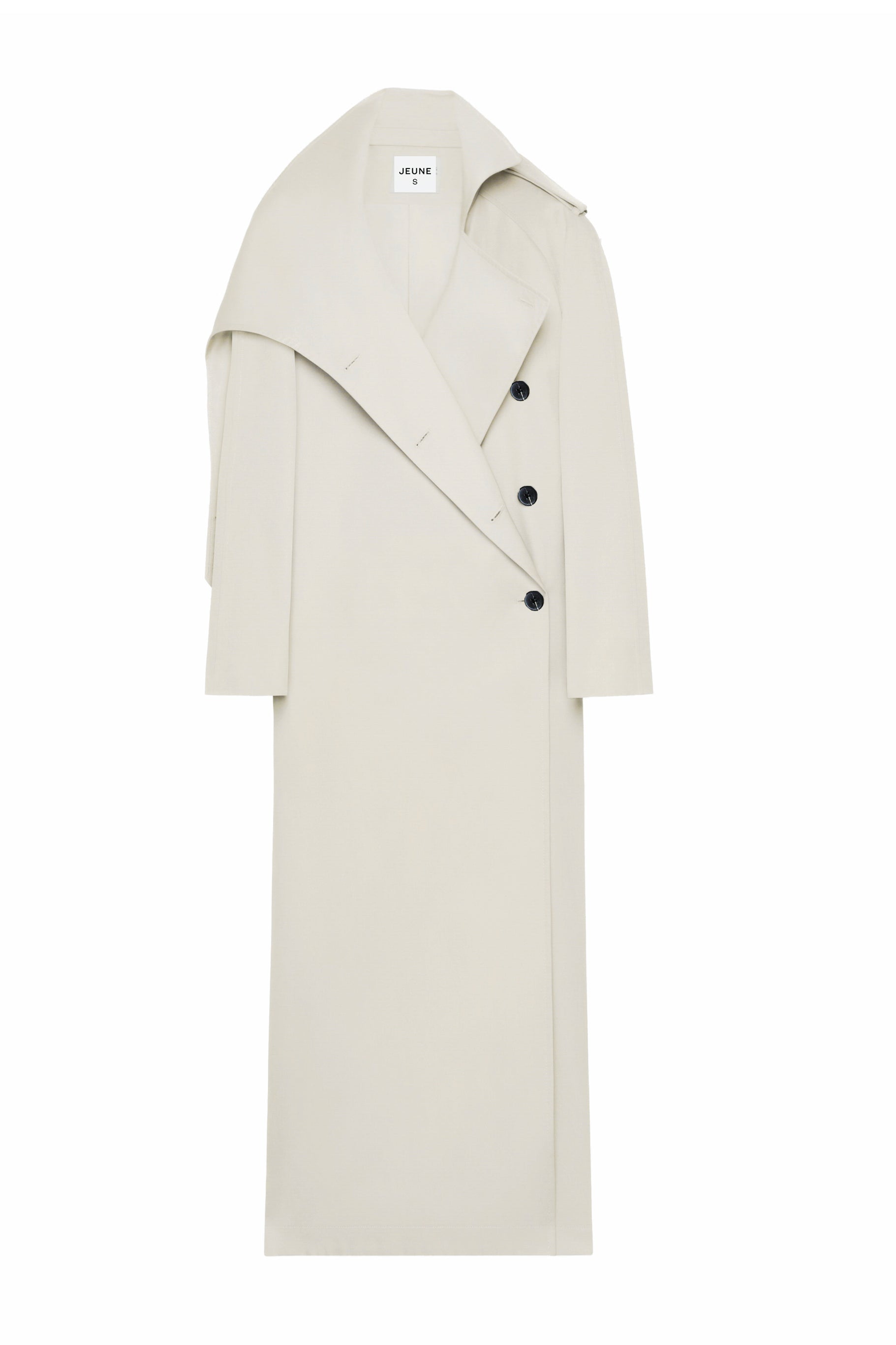Sylvie V-Neck Cotton Trench Coat
