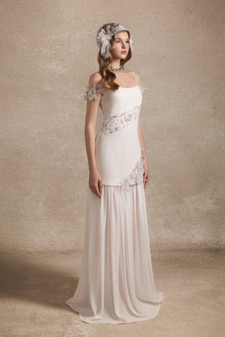 Syrene Square Applique Maxi Dress - MEAN BLVD