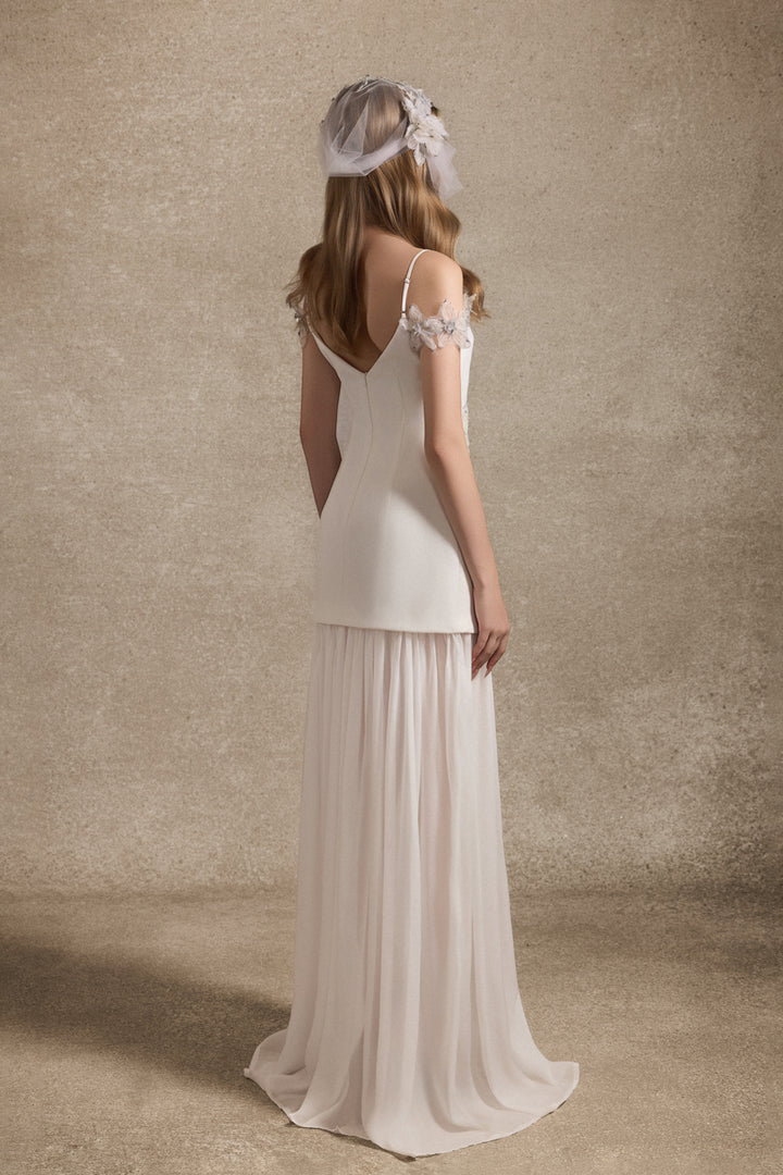 Syrene Square Applique Maxi Dress - MEAN BLVD