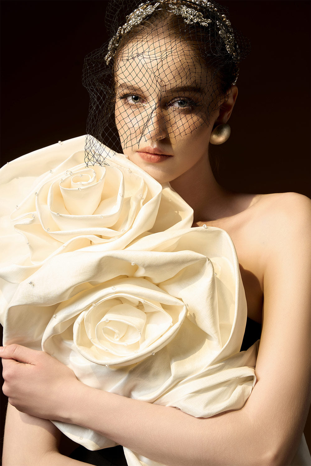 Kensley Sheath One Shoulder Crepe Floor Length Dress