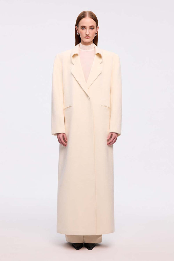 Bach Di Straight Notch Lapel Gauze Trench Coat