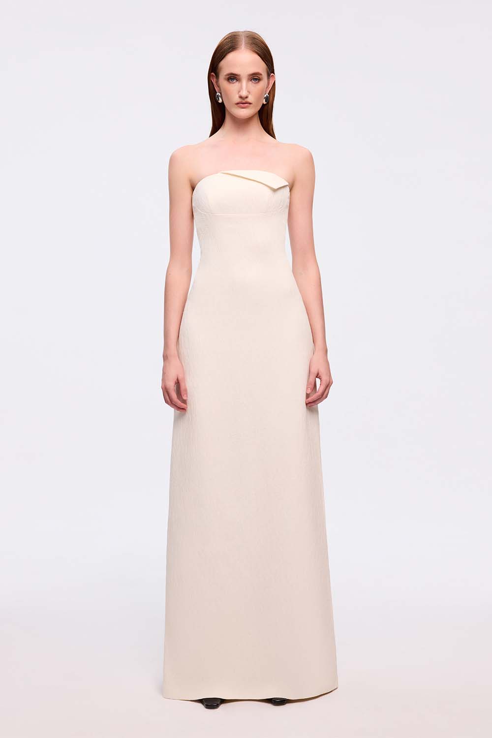 Giai A-line Sleeveless Ribbed Burlap Maxi Dress