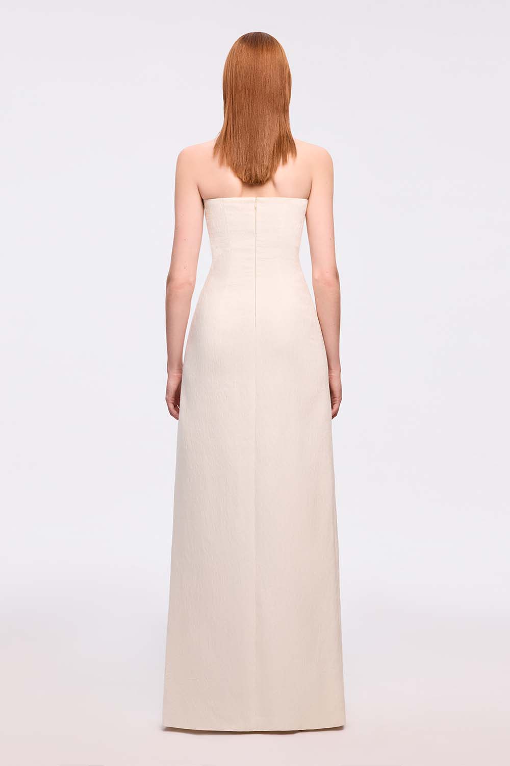 Giai A-line Sleeveless Ribbed Burlap Maxi Dress