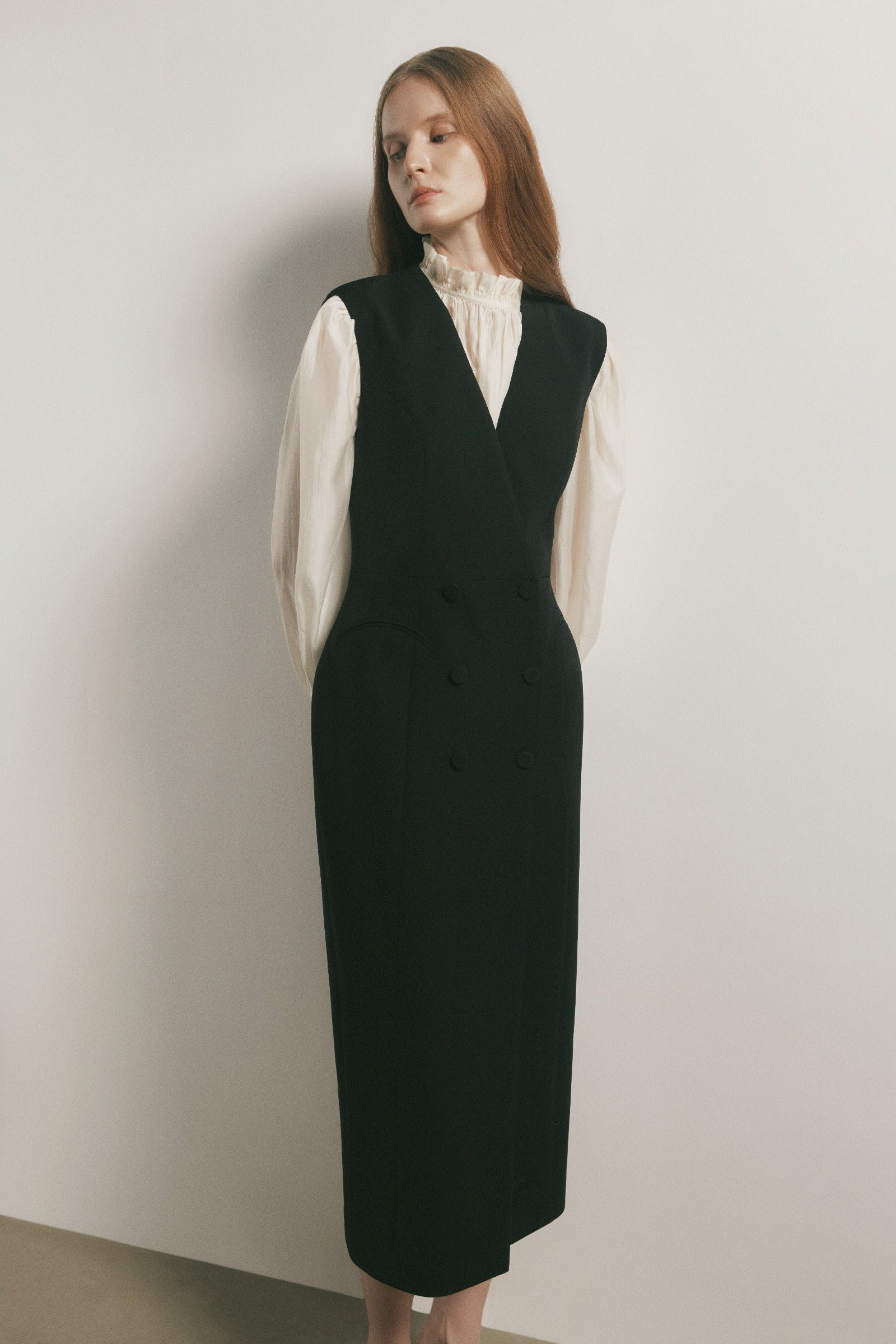 Naia V-Neck Midi Dress