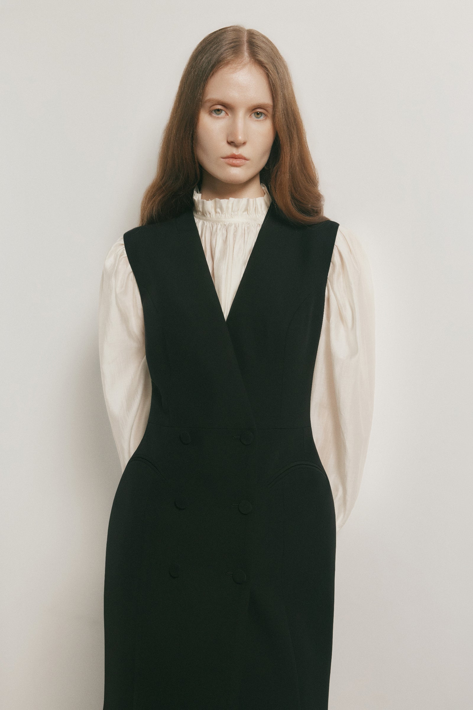 Naia V-Neck Midi Dress