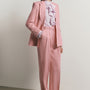 Rosé Notched Lapel Blazer