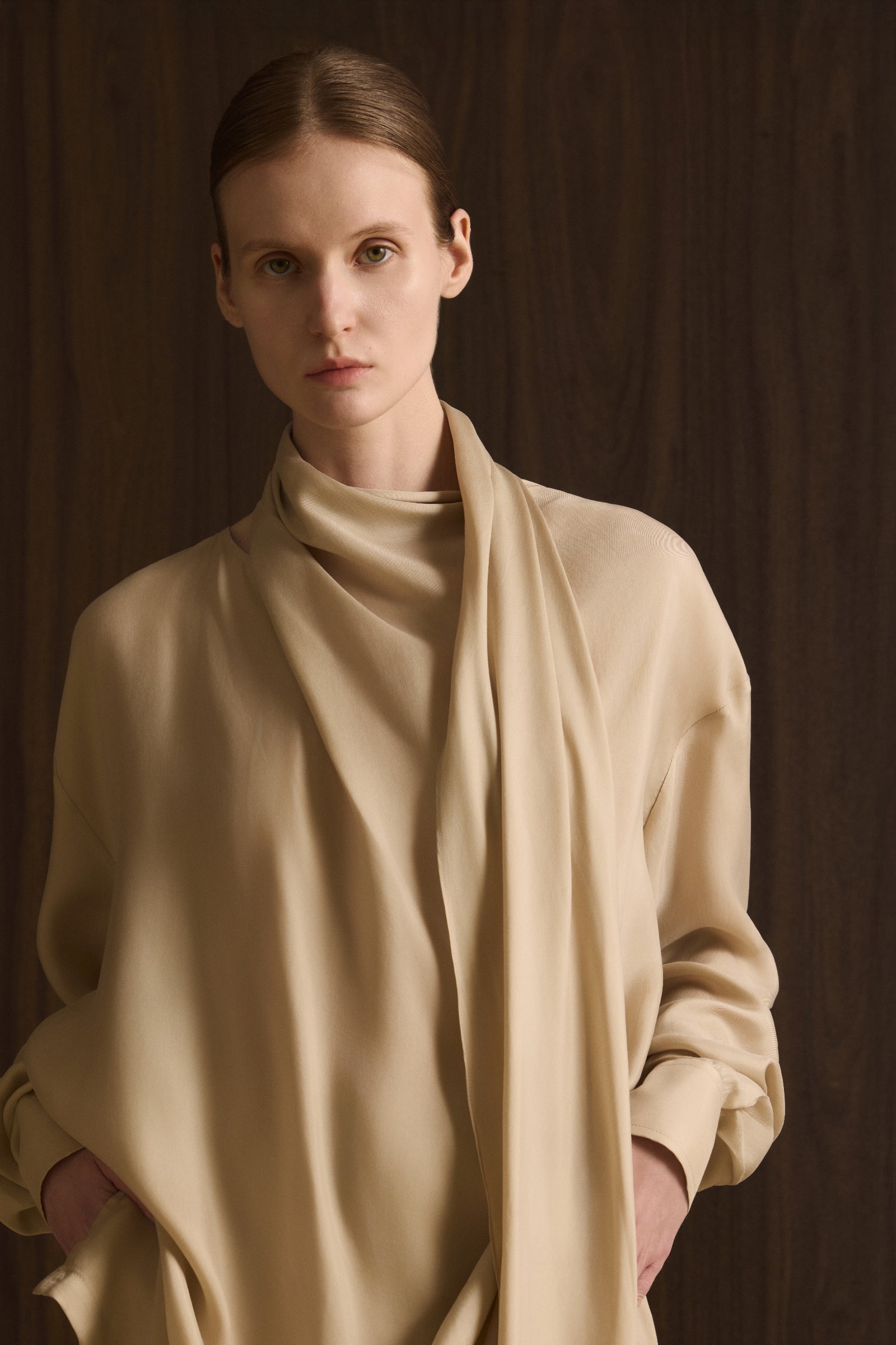 Aurél Draped Top