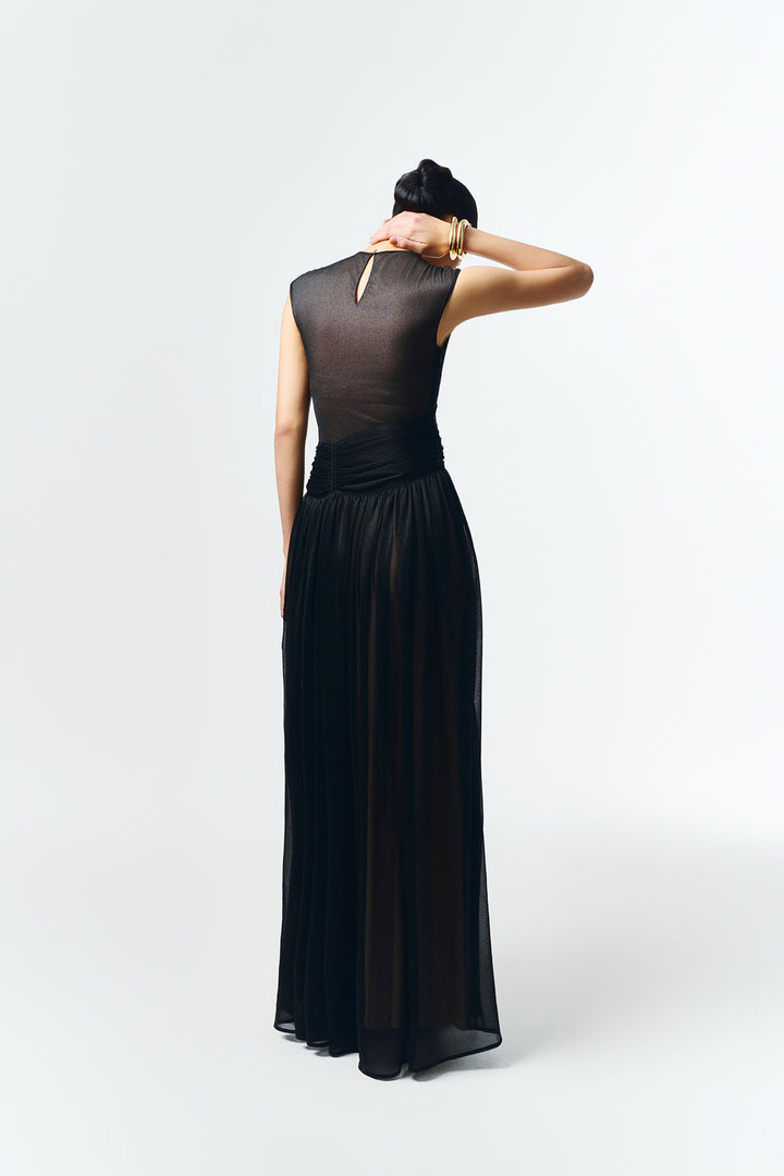 Terra Cap Gathering Maxi Dress - MEAN BLVD