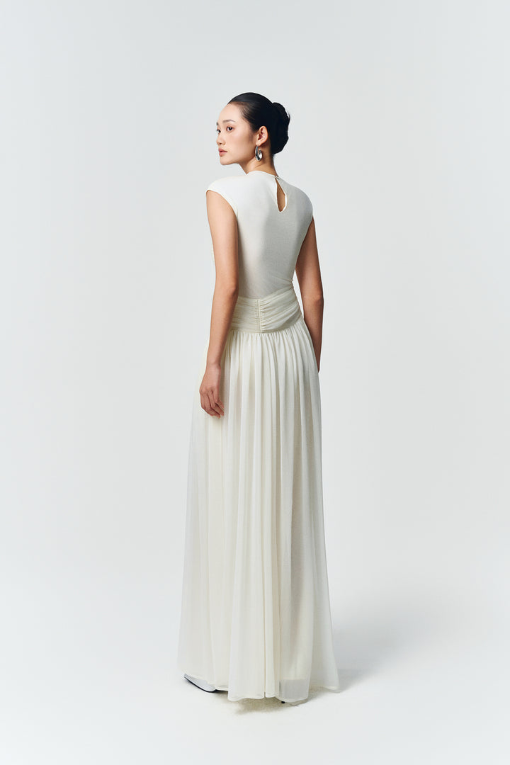 Terra Cap Gathering Maxi Dress - MEAN BLVD