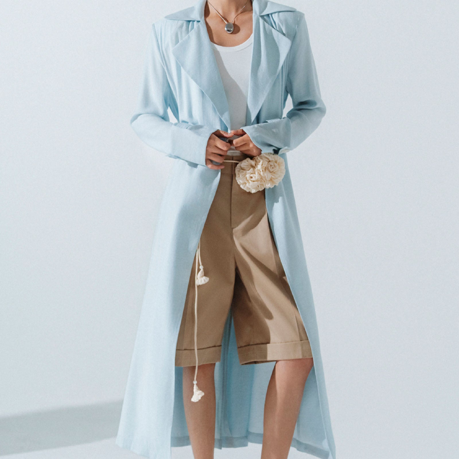 Tether Notch Neck Trench Coat - MEAN BLVD