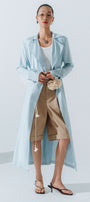Tether Notch Neck Trench Coat - MEAN BLVD