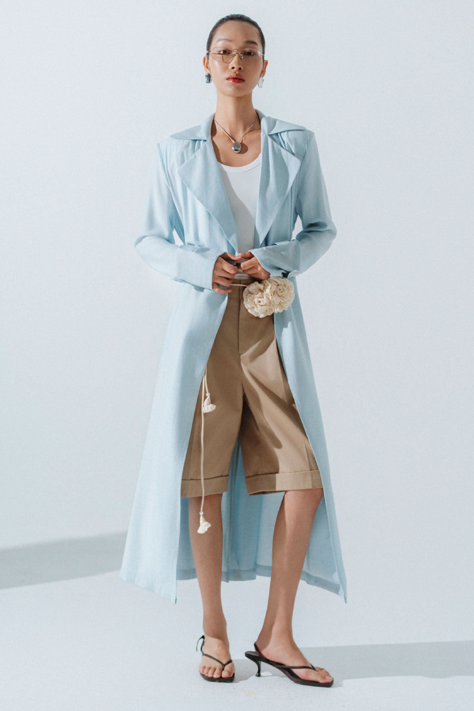 Tether Notch Neck Trench Coat - MEAN BLVD
