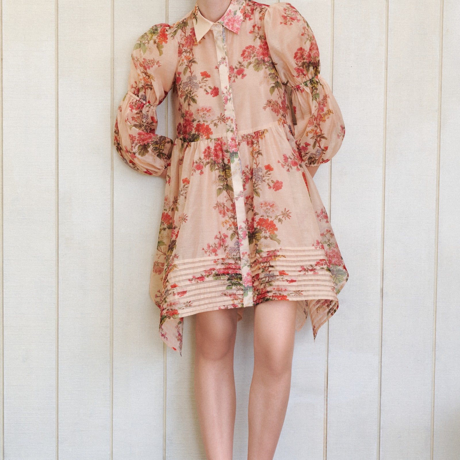Thalassa Pin Tuck Mini Dress - MEAN BLVD