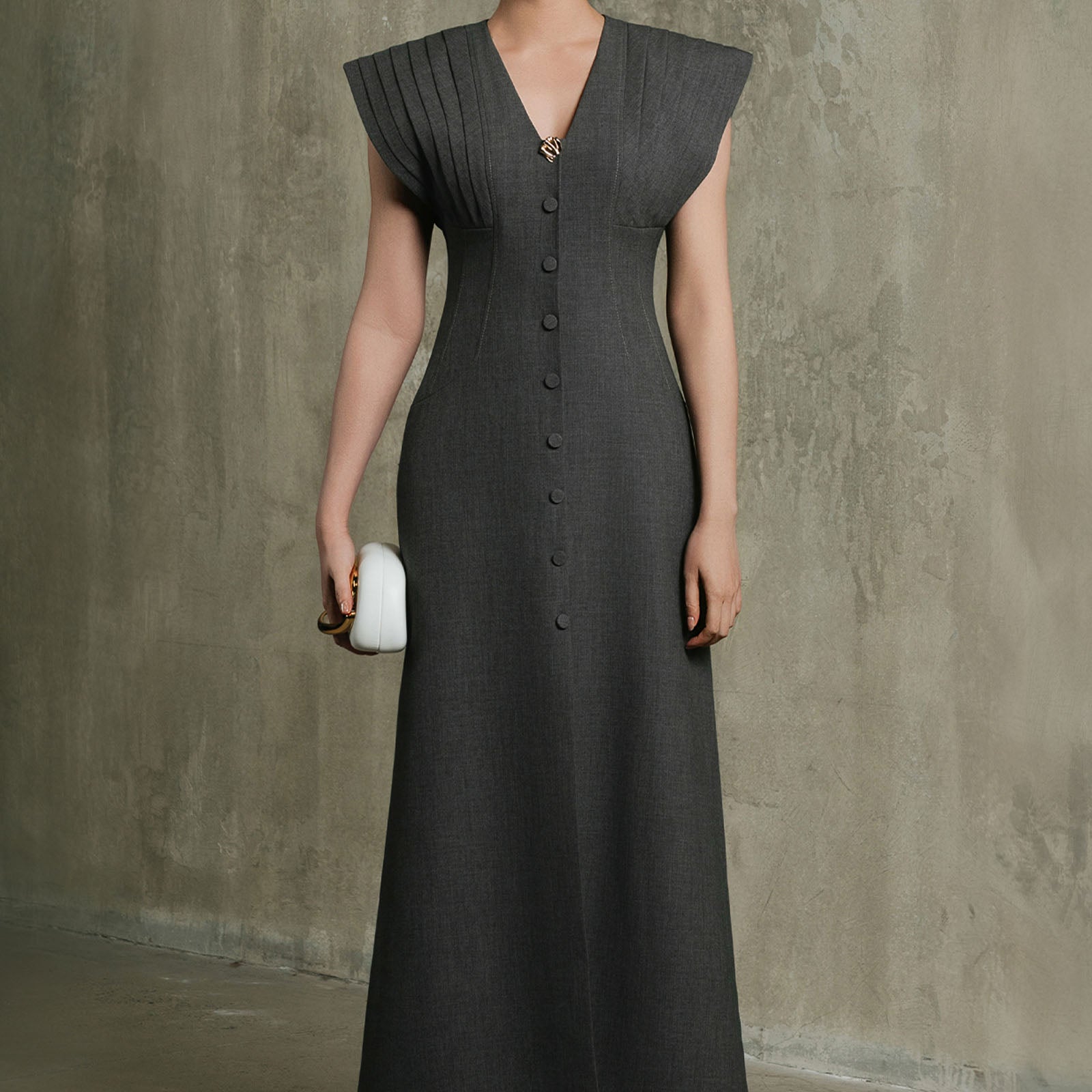 The Undertow Pin Tuck Maxi Dress - MEAN BLVD