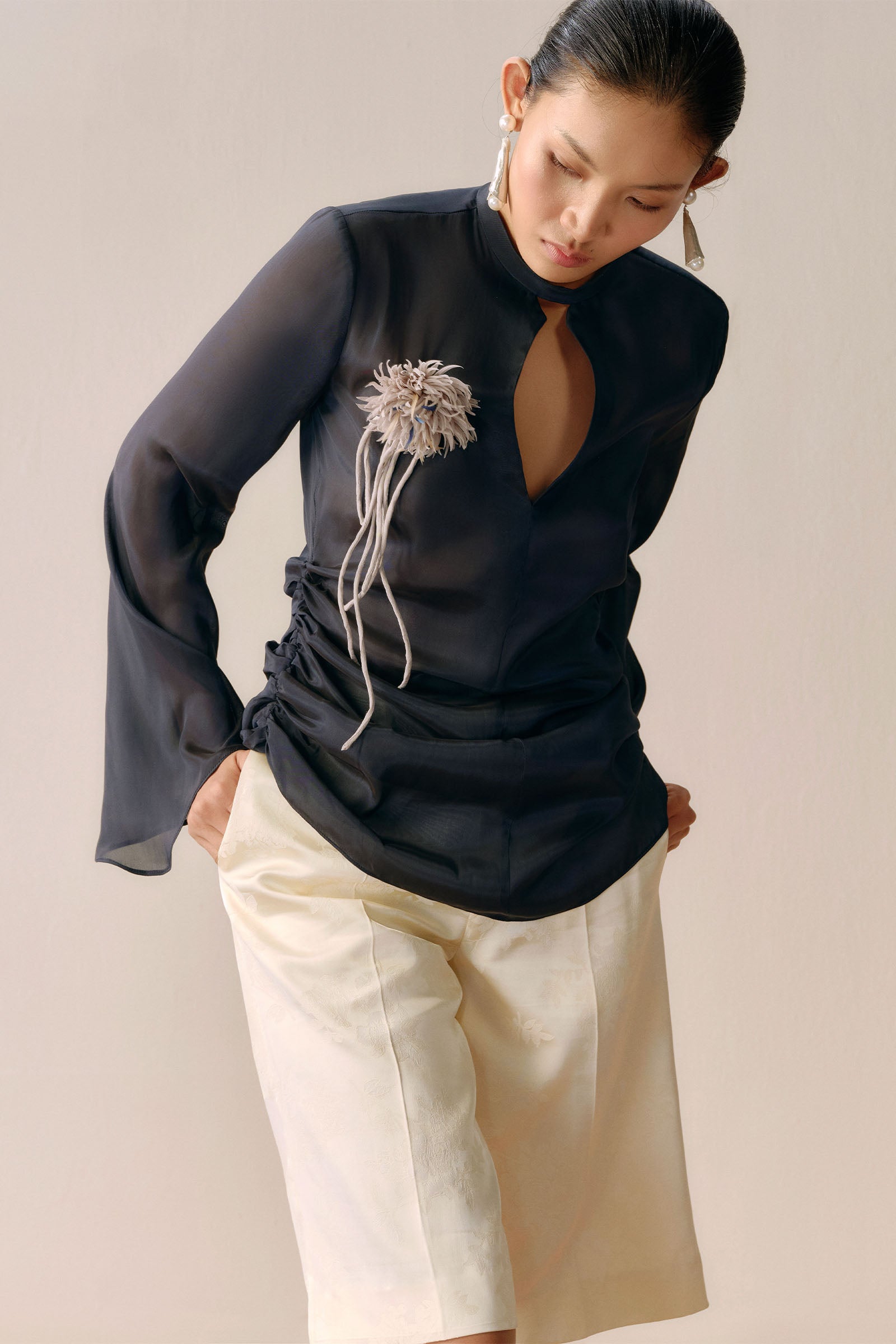 Thea Ruched Top - MEAN BLVD
