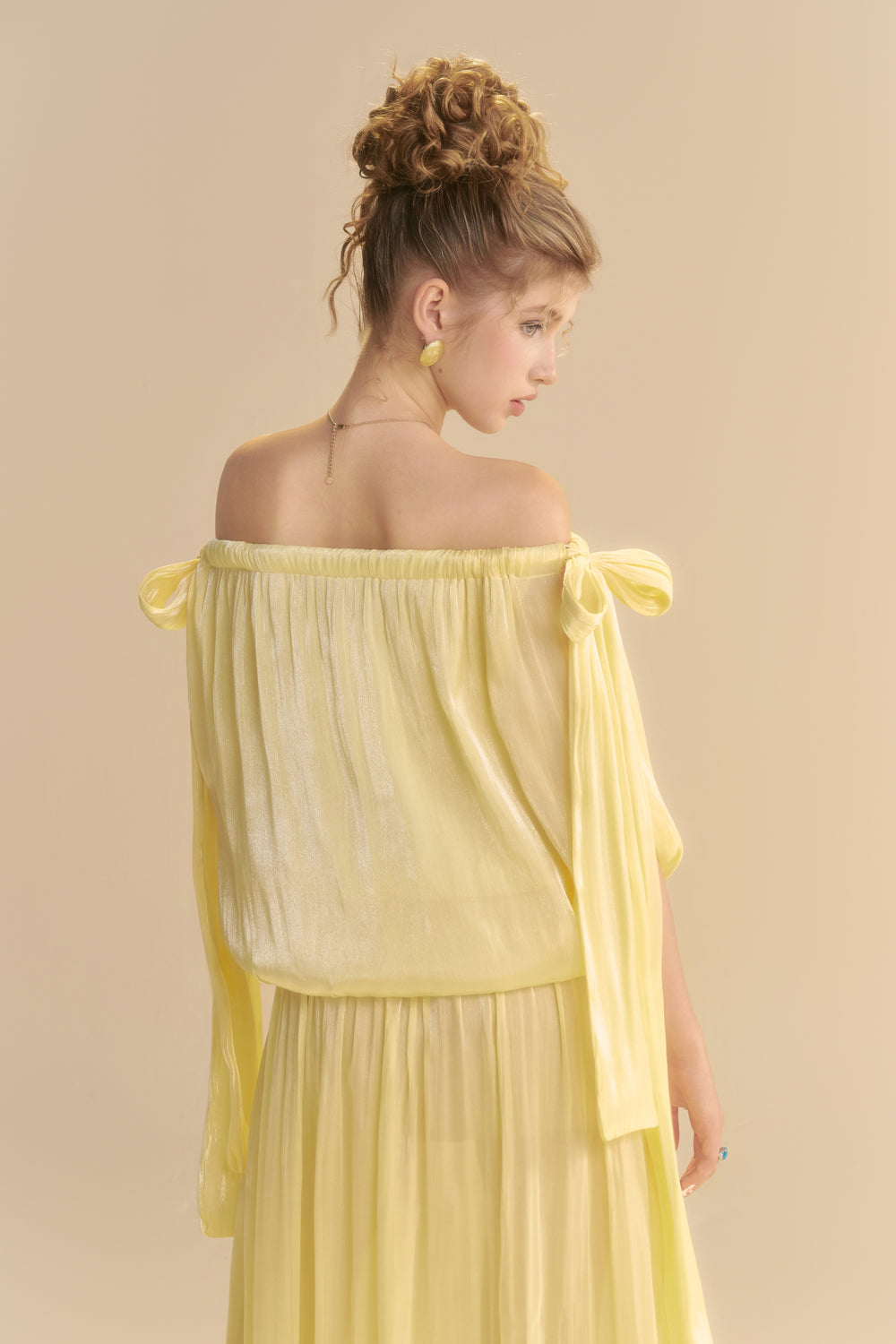 Thealine Blouson Ribbon Maxi Dress - MEAN BLVD