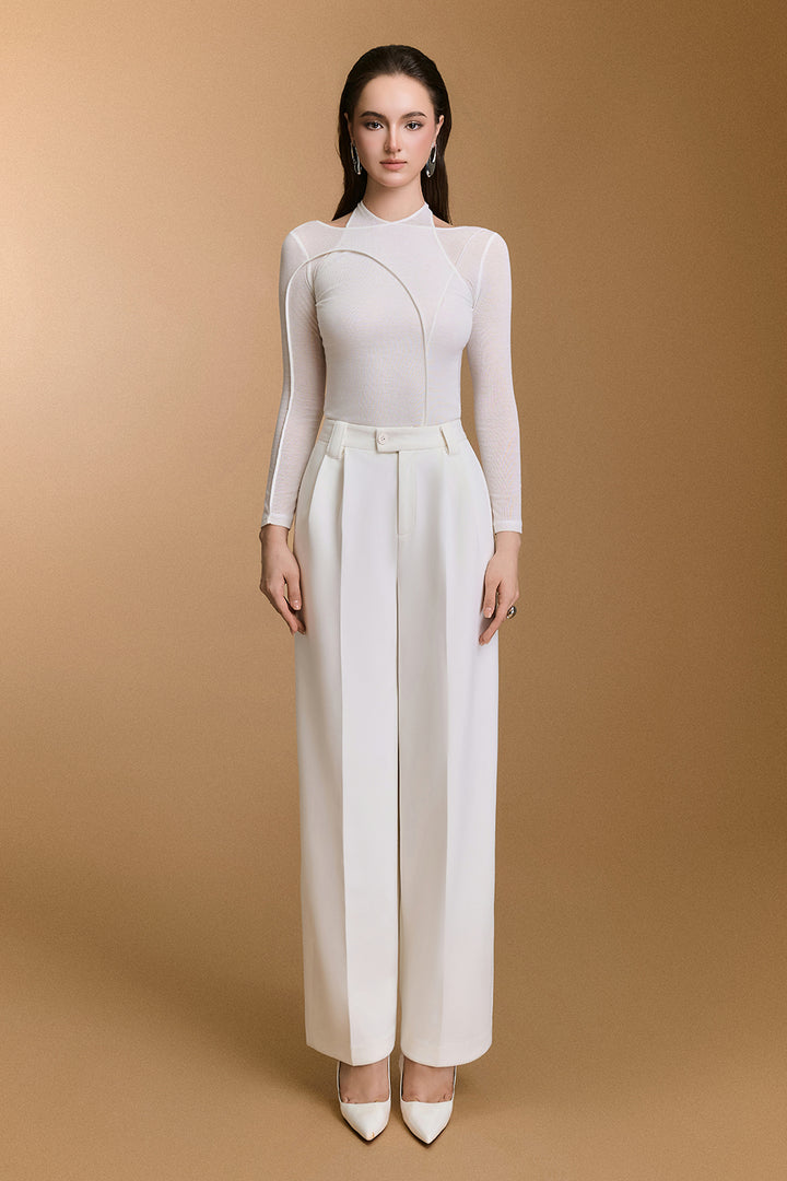 Thorn Straight Pleated Pants - MEAN BLVD