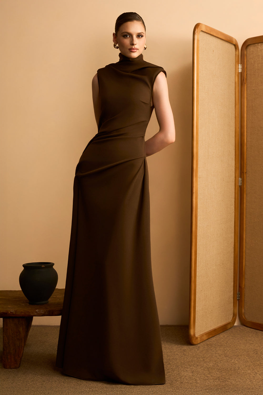 Thu Mien Draped Maxi Dress - MEAN BLVD