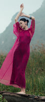 Thuy Hoa Boat Neck Midi Dress - MEAN BLVD