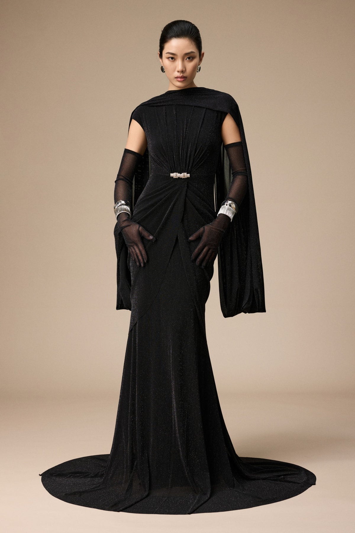 Tiffany Draped Maxi Dress - MEAN BLVD