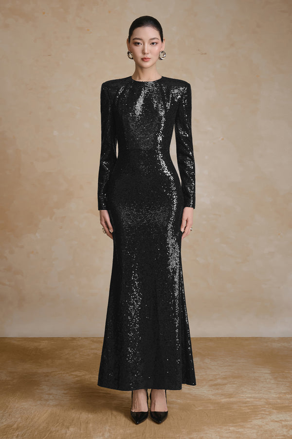 Titan Sheath Sequin Maxi Dress - MEAN BLVD