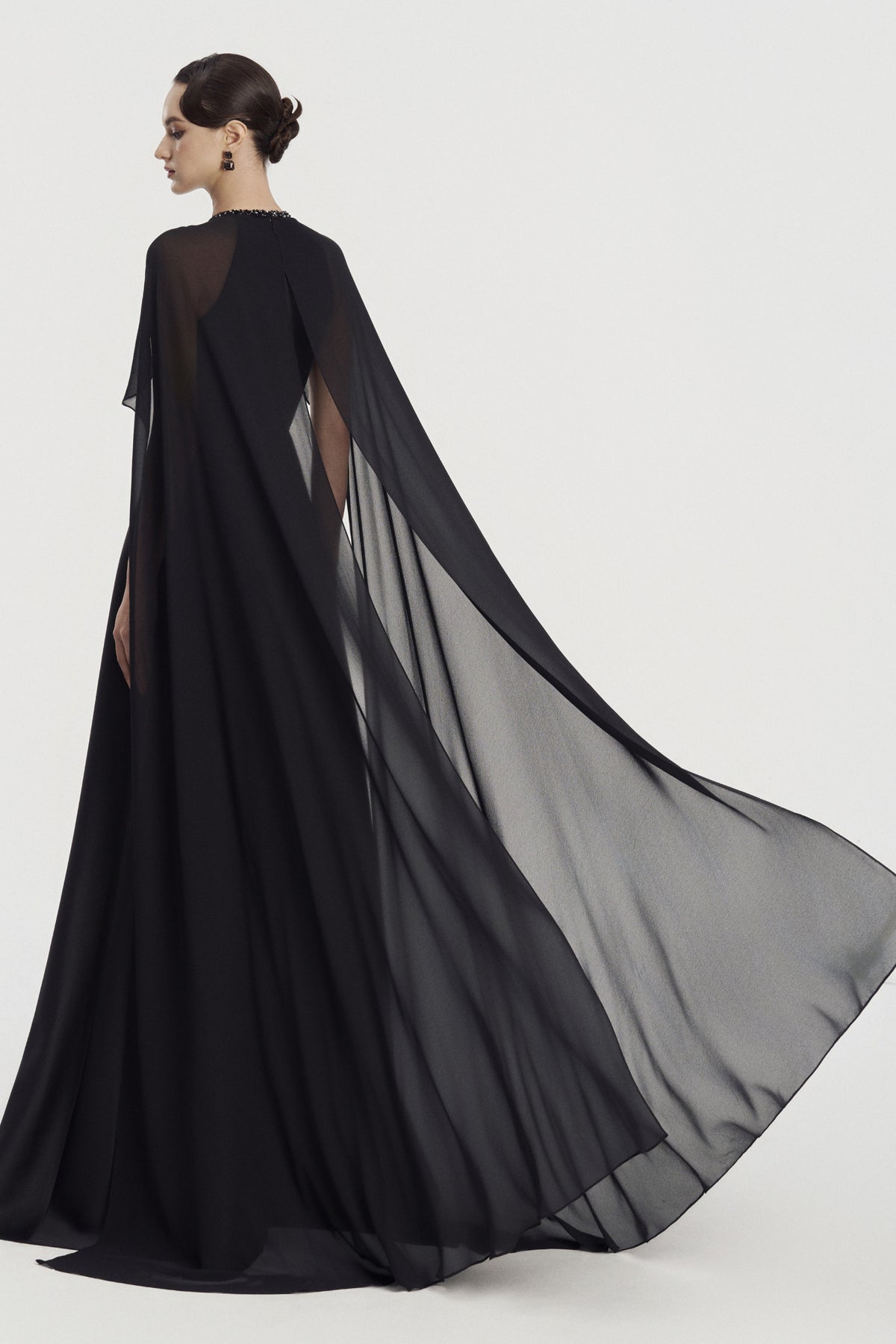 Valerine Cape Sleeve Maxi Dress