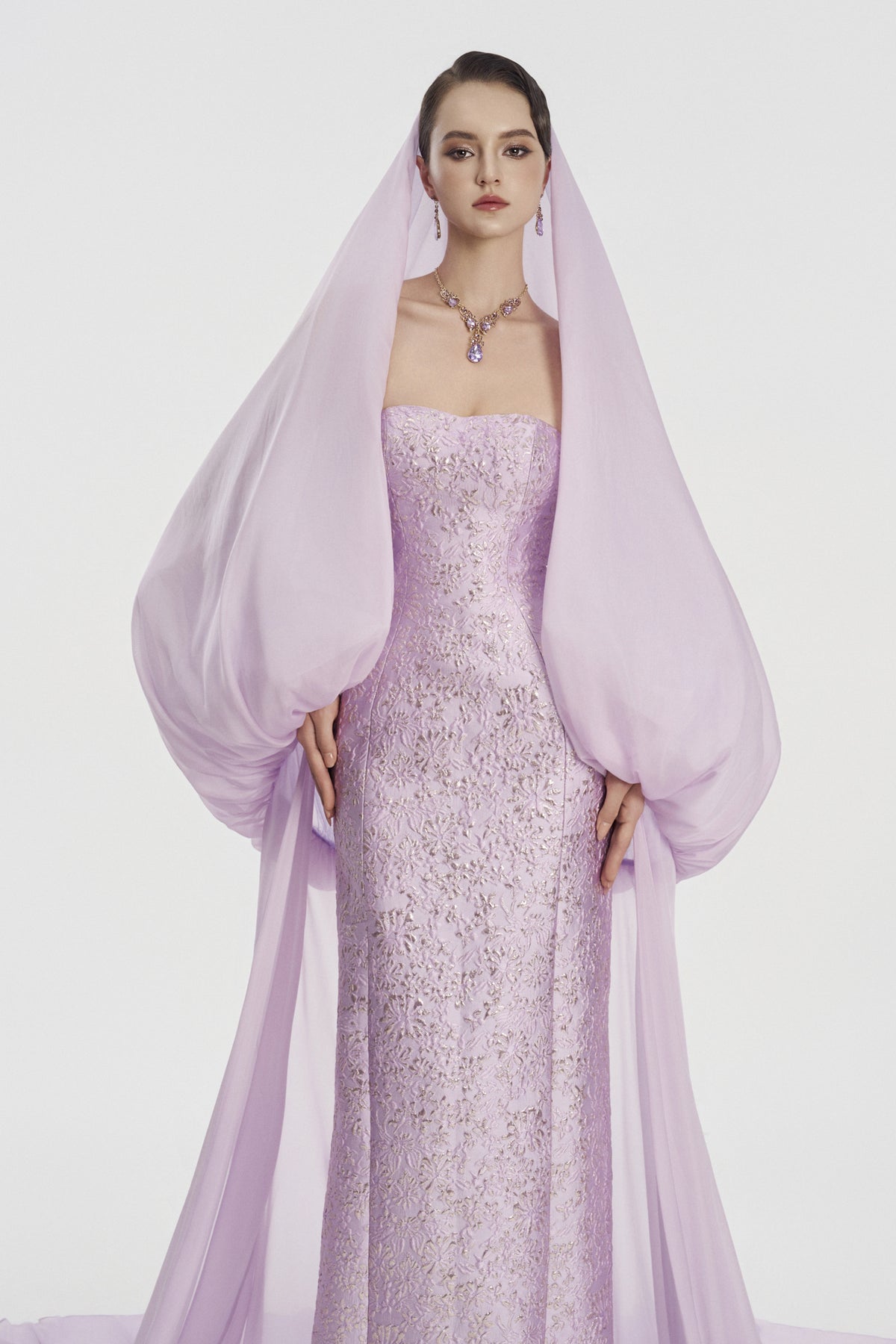 Violette Straight Across Maxi Dress