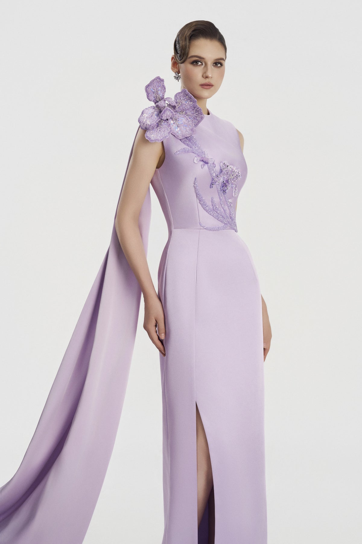 Lavande Applique Maxi Dress