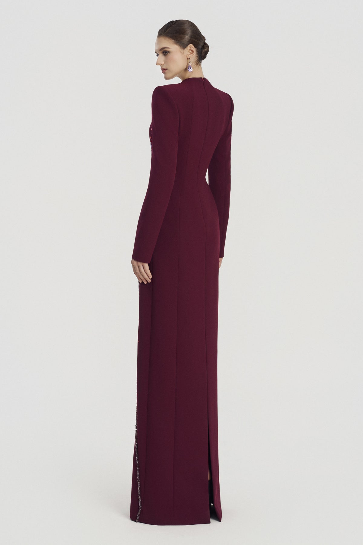 Mirabelle Trapeze Neck Maxi Dress