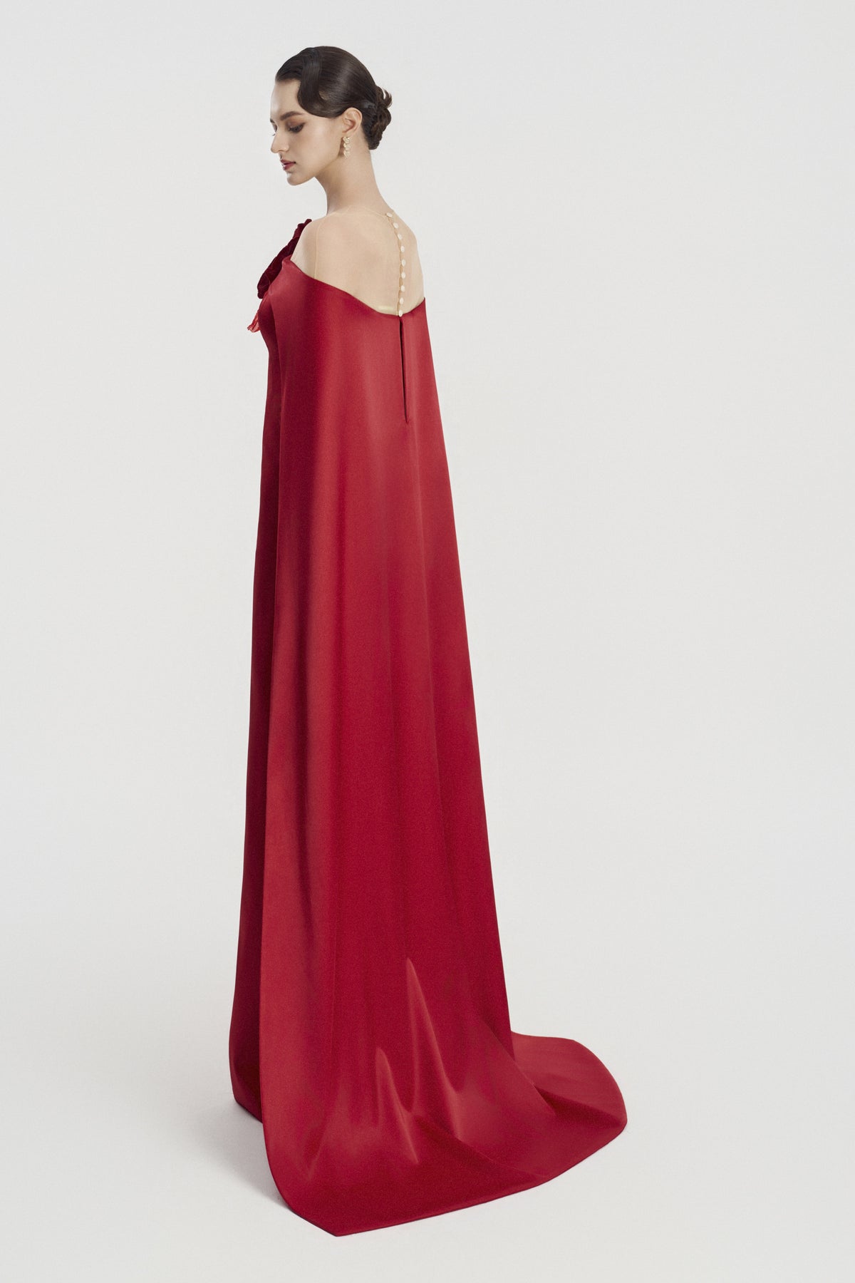 Aureline Cape Sleeve Maxi Dress