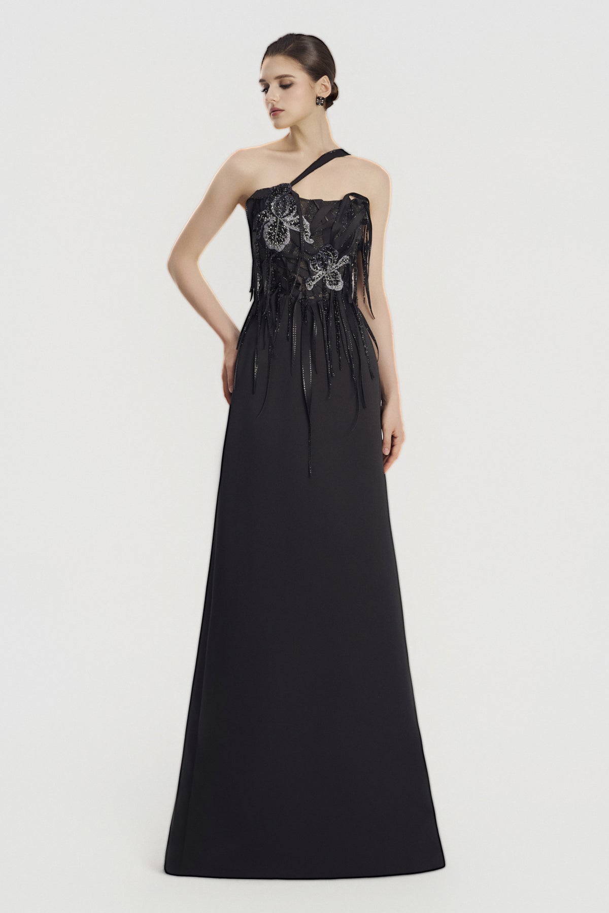 Rosaline One Shoulder Maxi Dress