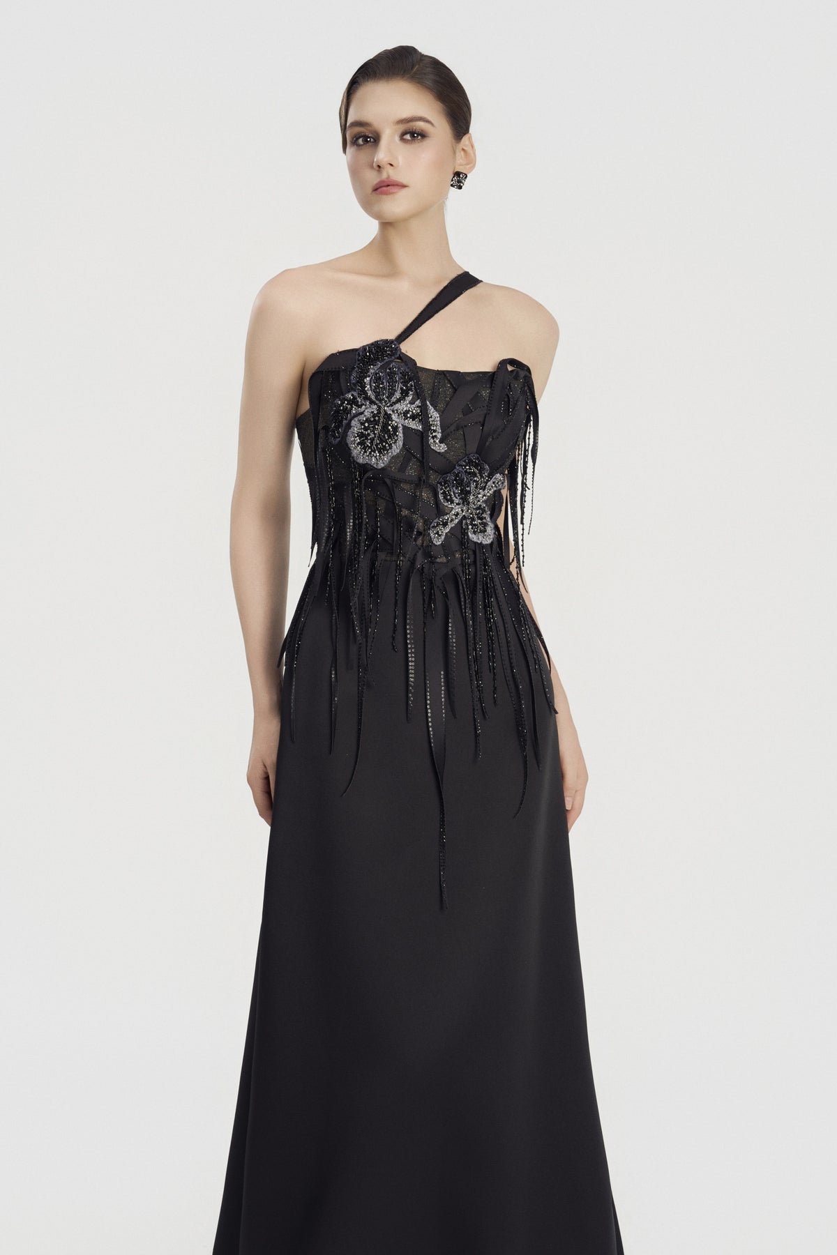 Rosaline One Shoulder Maxi Dress